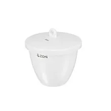 Porcelain Crucible Cup 200ml for Lid for Foundry Fusion Casting