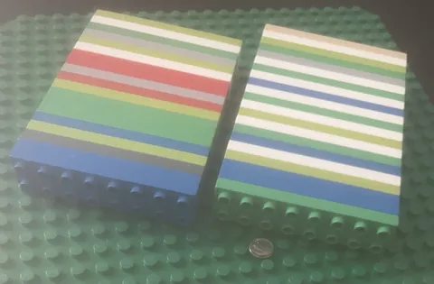 Lego Duplo - Lot Of (40) Thin 2x8 8x2 Stud Long Pieces *