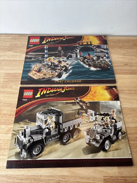 LEGO Indiana Jones Instruction Manual Lot Only (7197, 7622)