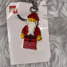 LEGO Santa Claus Minifigure Keychain Red Holiday Christmas 850150 2009 NWT