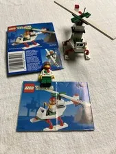 Lego Town 6515 Stunt Copter 1994 Complete with instructions Minifigure And Box