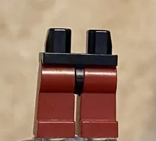 LEGO Dark Red Minifig Legs With Black Hips