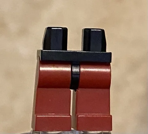 LEGO Dark Red Minifig Legs With Black Hips
