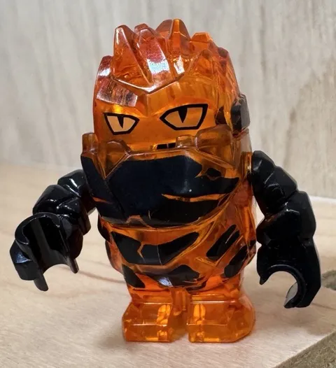 LEGO Power Miners Minifigure Rock Monster Firax Trans-Orange 8189, 8191 Orange