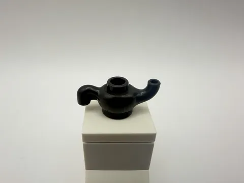 LEGO MINIFIG Part 98383 - Genie Lamp/Teapot, pearl dark gray - 1pc