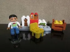 Lego Duplo Supermarket Cashier Cash Register Chair Accessories Lot