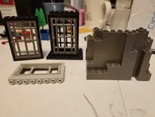 Lego Castle Pirates Jail Doors And Window And Wall Section