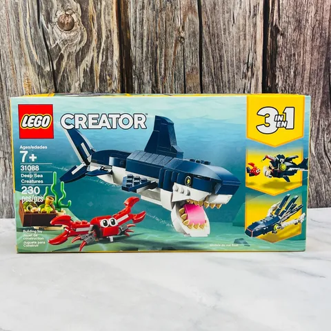 Lego Creator Set 31088 3 in 1 Deep Sea Creatures 230 Pcs New Factory Sealed