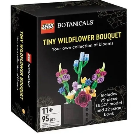 Lego Botanicals Tiny Wildflower Bouquet by Ameet Sp Z.O.O. 95 Pieces w Book