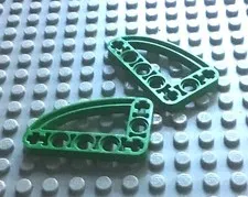 LEGO Green Technic, Liftarm, Modified L-Shape Quarter Ellipse Thin 3 x 5, 32250