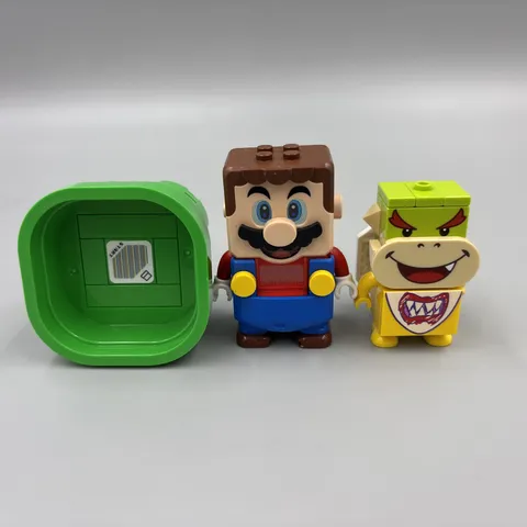 LEGO Super Mario Bowser Jr Figure PowerUp Pack Power 71387 Pipe Warp Works Clean