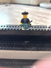 LEGO Scottish Bagpiper Minifigure with bagpipes