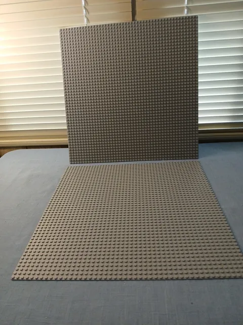 2 PC=LEGO Gray Base Plate 48 x 48 Stud 15" x 15" Flat