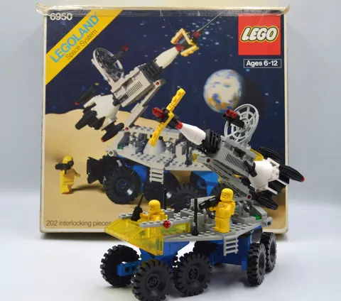 LEGO 6950 Space: Mobile Rocket Transport with Box Vintage 1982 100% Complete