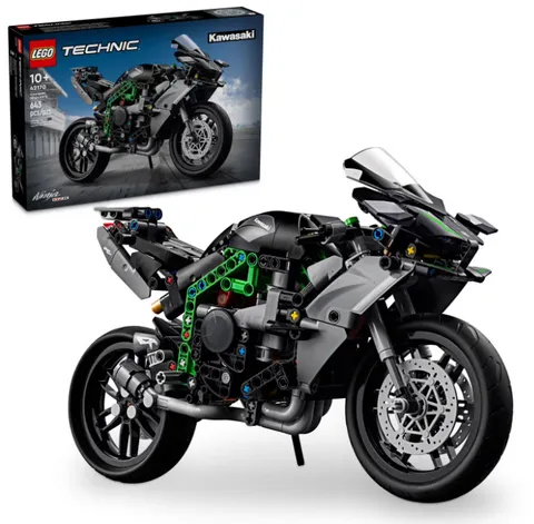 LEGO Technic Kawasaki Ninja H2R Motorcycle Toy for Build and Display, 42170