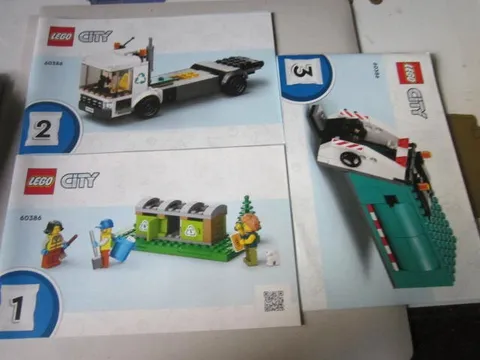 Lego Building Instructions Instruction City 60386 Part 1 Thru 3 Parts 1 to 3