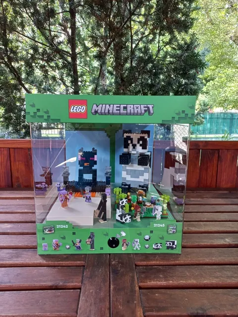 LEGO Minecraft Mojang NEW light up store display 21242, 21245