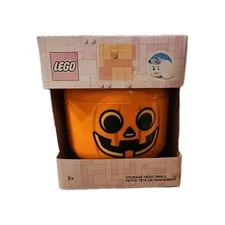 LEGO Small Halloween Pumpkin Jack O Lantern Storage Head  New Unopened