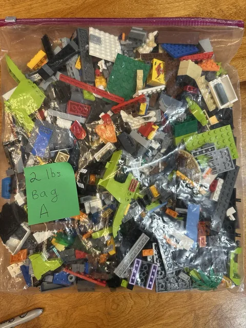 Lego Pieces Lot - 2 Pound Bag “A”
