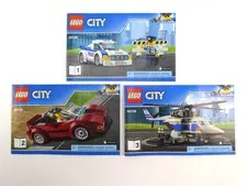 Lego CITY: HIGH SPEED CHASE Instruction Manuals 1,2,3 for Set 60138