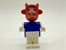 LEGO Fabuland Clara Cow Minifigure Vintage 1980s Clover Gardener #3707