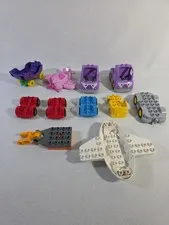 LEGO DUPLO Vehicles Lot Of 11 Cars & More- Airplane Courage - Pls See Pics! 