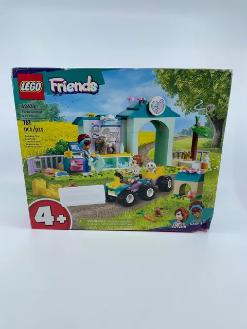 LEGO Friends Farm Animal Vet Clinic Toy, Pretend Play Building Kit, Gift for 4 Y