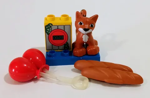 Lego Duplo Cat Bread Red Balloons Time Bomb Brick Blue 2x4 Plate Replacements
