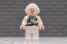LEGO® Back to the Future Minifig sc139 - Doc Brown - Long Hair