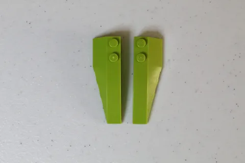 LEGO Parts (2pc) Lime Green 1x2x6 Right & Left Wedge Set, 41747, 41748