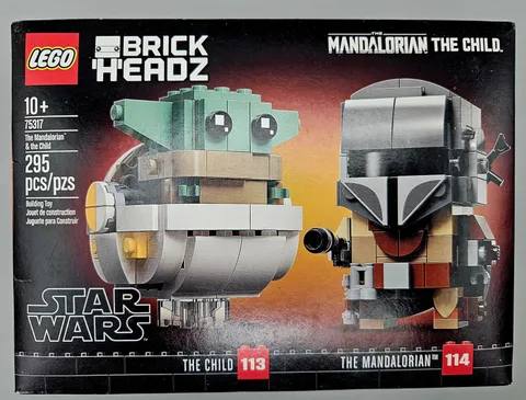 Retired LEGO Star Wars BrickHeadz 75317 -The Mandalorian & the Child -NEW Sealed