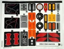 LEGO STICKER SHEET #1 ONLY 76328 CLASSIC TV SERIES BATMOBILE from set New