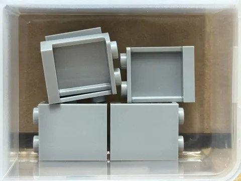 LEGO Parts - Light Bluish Gray Panel 1 x 2 x 1 - No 4865b - QTY 5