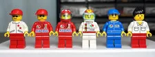 LEGO 6337 Race: Fast Track Finish MINIFIGURES ONLY Octan Vel002 Car Race Figures