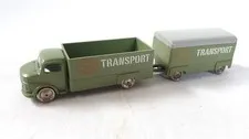 LEGO HO 1:87 Scale Mercedes Box Truck With Trailer Green -652pb01 Vintage 60s