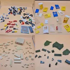 LEGO Parts Lot Doors Olive Green Cityville Tan Beige Assorted