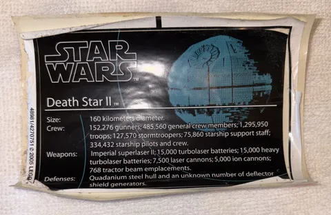 LEGO STAR WARS DEATH STAR II 10143 STICKER SHEET ONLY TAKE A LQQK