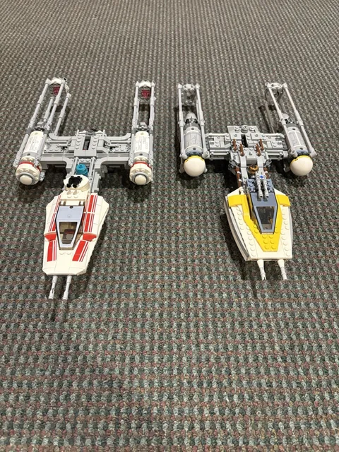 LEGO Star Wars Y-Wing Lot Rebel & Resistance Ships + Pilot Minifigure