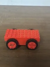 Vintage LEGO Red Pull Back Motor Set # 818 Used Excellent Condition