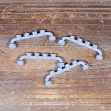 LEGO Part 6140 Light Bluish Gray Bar 1 x 6 with Hollow Studs Qty 4