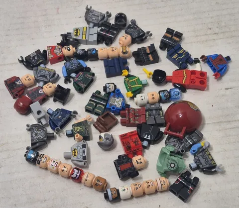 Lego Minifigure Lot of Incomplete Super Hero Superheroes Parts Marvel DC Pieces