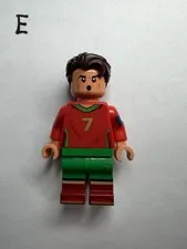 Lego New Cristiano Ronaldo Portugal  Minifigure Soccer Player Footballer