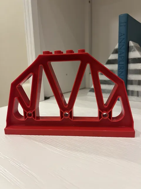 Lego Duplo Support Red Girder Bridge Pillar Train Track 3774 9212 51559 Part