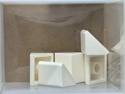 LEGO Parts - White Slope 45 2 x 2 Double - No 3043 - QTY 5