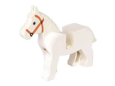 LEGO® Part 4493c01pb04 - Horse with Black Eyes