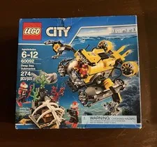 LEGO CITY: Deep Sea Submarine (60092) - 100% Complete, W/ Box & Instructions