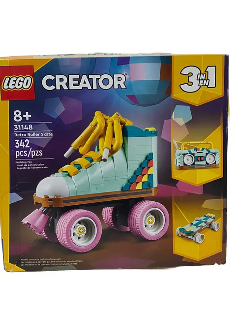LEGO Retro Roller Skate 31148 NEW 2024 Creator 3in1 Set Skateboard Boombox New