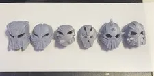 3D Printed Bionicle Masks-The Great Voyage Set