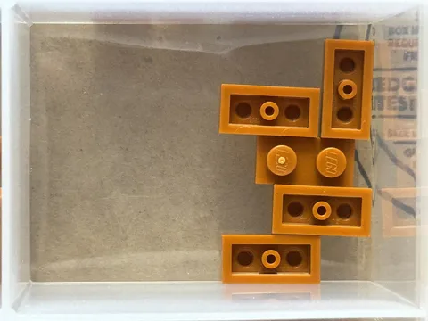 LEGO Parts - Dark Orange Plate 1 x 2 - No 3023 - QTY 5