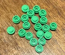 Lego 1x1 Bright Green Round Plates 20 Dots Stud Part Piece Bulk Lot Legos #4073